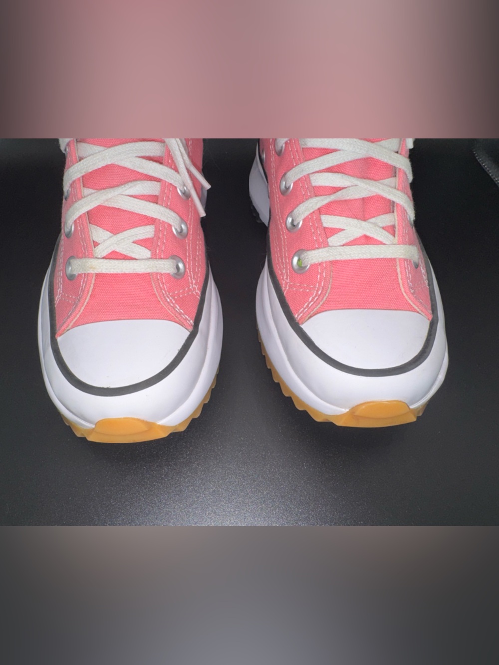 Pink Converse Run Star Hike Platform High Top Sneakers fits size 7 -Women’s 6 - Picture 12 of 16